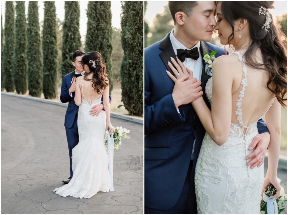 Romantic Bride and Groom Pictures | Carmel Mountain Ranch | CMR Estate San Diego Wedding Photographer | © Kristine Marie Photography