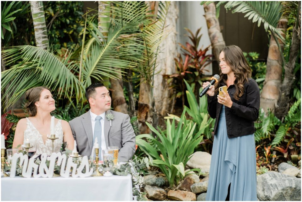 Maid of Honor Speech Picture | Brigantine Del Mar Wedding Photographer | © Kristine Marie Photography