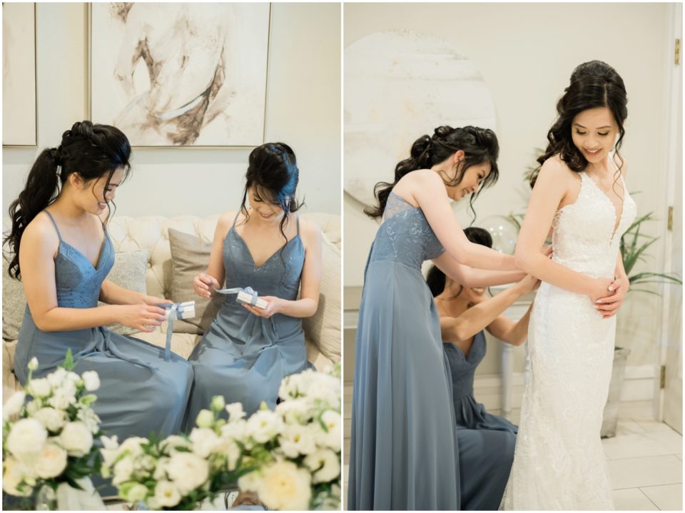 bride getting ready | Carmel Mountain Ranch | CMR Estate San Diego Wedding Photographer | © Kristine Marie Photography