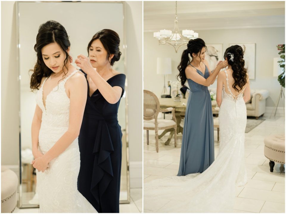 mother of the bride getting ready picture | Carmel Mountain Ranch | CMR Estate San Diego Wedding Photographer | © Kristine Marie Photography