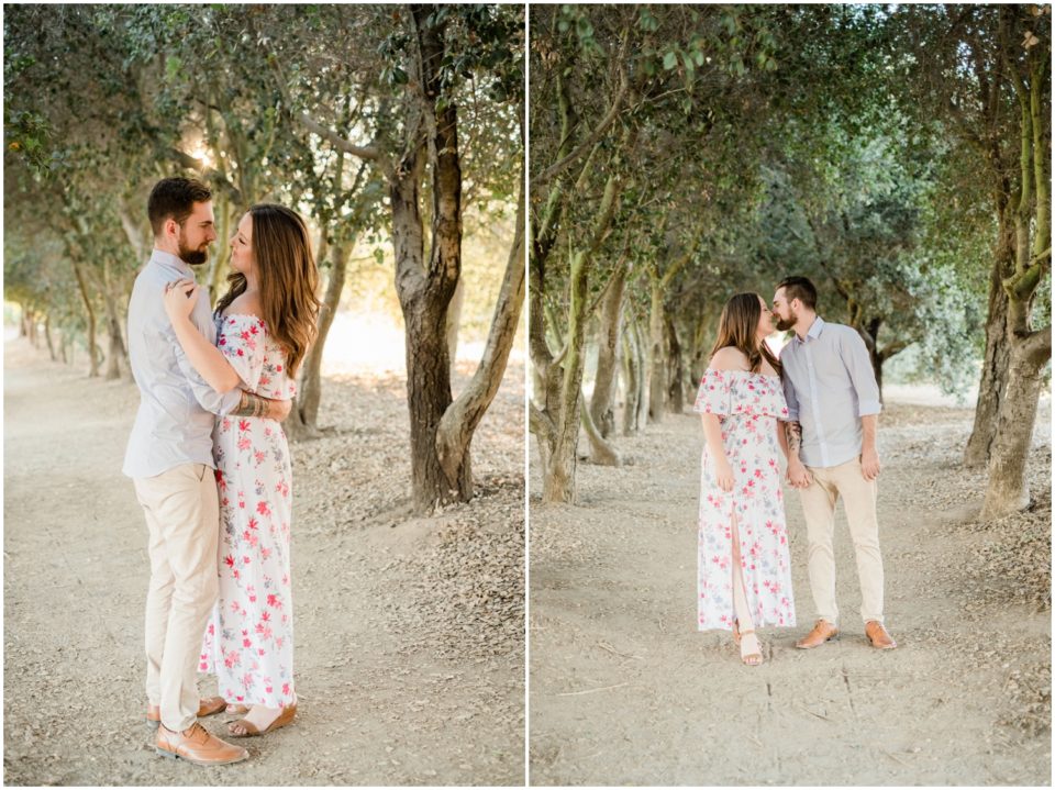 couple dancing under trees  | San Diego Engagement Photography | © Kristine Marie Photography