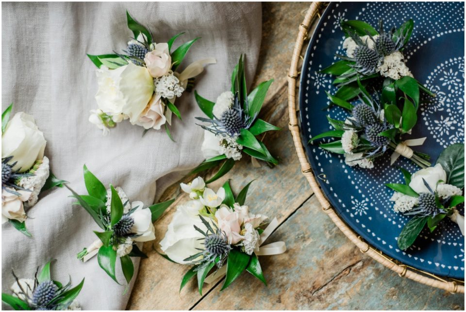 boutonnieres corsages photo | Ole Hanson Beach Club San Clemente Wedding Photographer | © Kristine Marie Photography