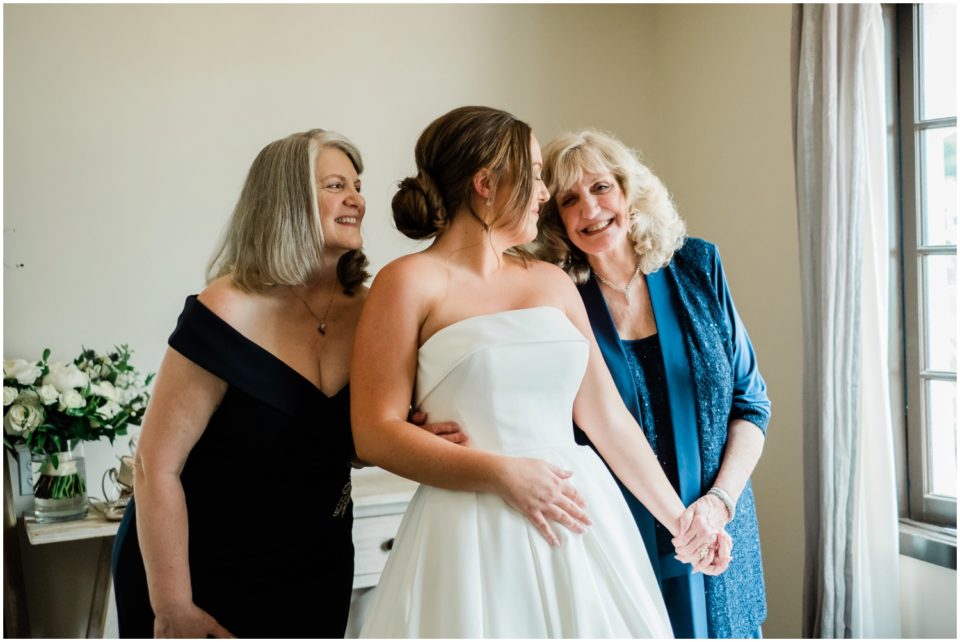 three generations mom and grandmother of bride photo | Ole Hanson Beach Club San Clemente Wedding Photographer | © Kristine Marie Photography