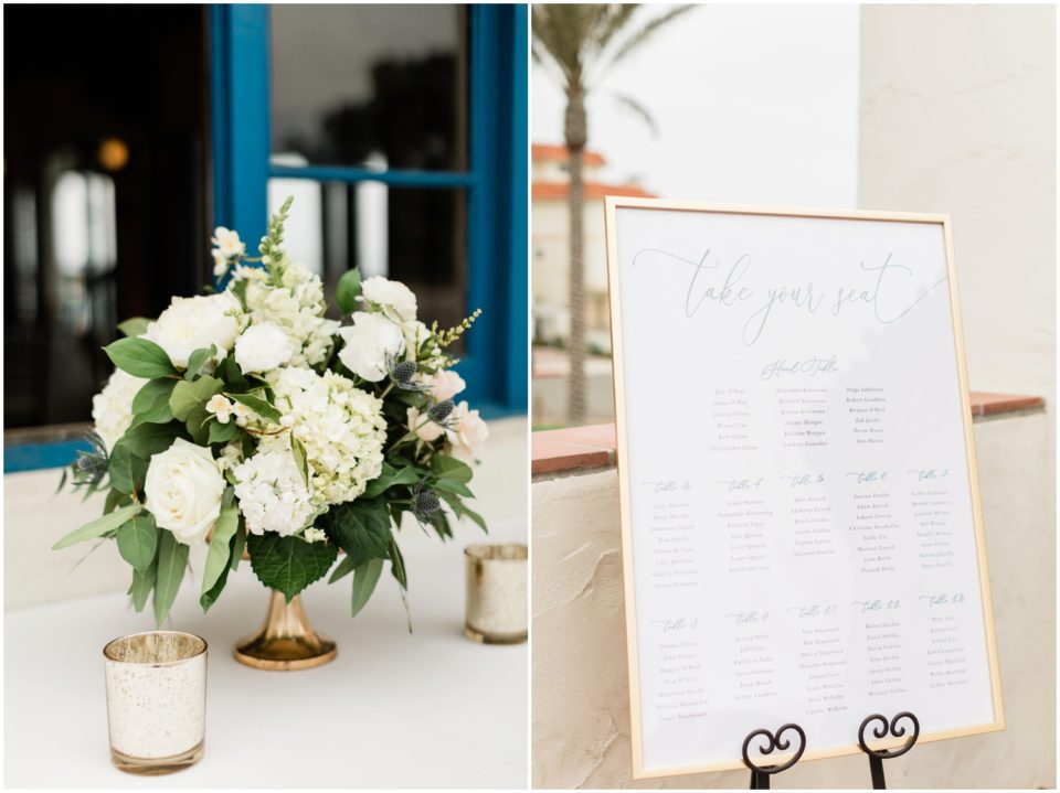 outdoor reception details photo | Ole Hanson Beach Club San Clemente Wedding Photographer | © Kristine Marie Photography