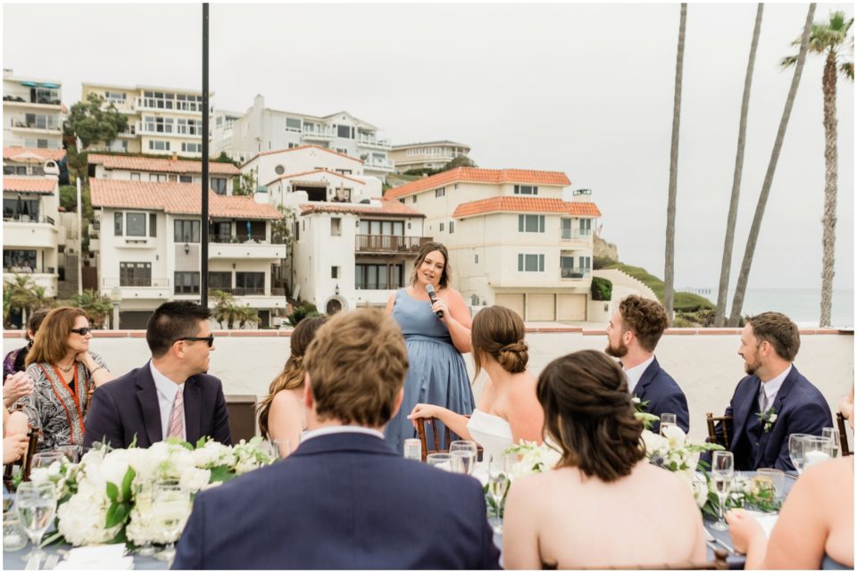 toasts rooftop terrace reception photo | Ole Hanson Beach Club San Clemente Wedding Photographer | © Kristine Marie Photography