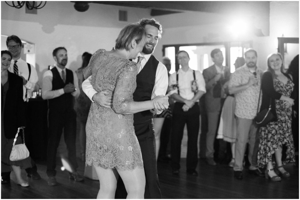 mother son dance photo | Ole Hanson Beach Club San Clemente Wedding Photographer | © Kristine Marie Photography