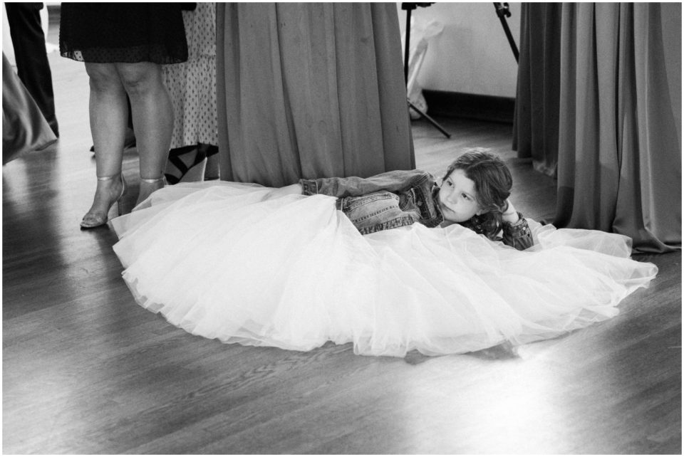 flower girl tutu photo | Ole Hanson Beach Club San Clemente Wedding Photographer | © Kristine Marie Photography