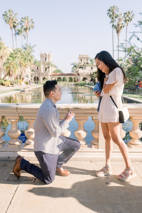 Balboa Park Surprise Proposal | Kristine Marie Photography