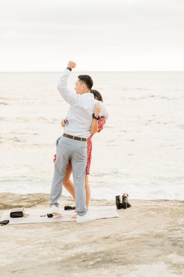 La Jolla Beach Surprise Proposal Photographer | Kristine Marie Photography